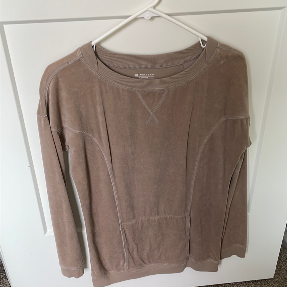 Tek Gear Taupe Pullover Sweatshirt